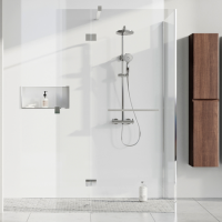 GRADE A1 - White Gloss PVC Shower Wall Panel - 2400 x 1200mm