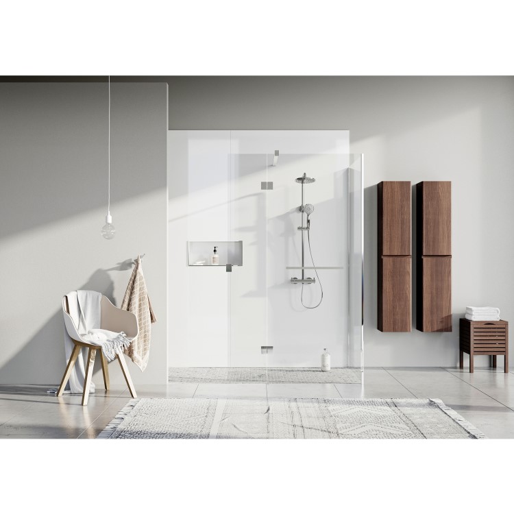 GRADE A1 - White Gloss PVC Shower Wall Panel - 2400 x 1200mm