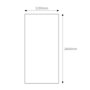 GRADE A1 - White Gloss PVC Shower Wall Panel - 2400 x 1200mm