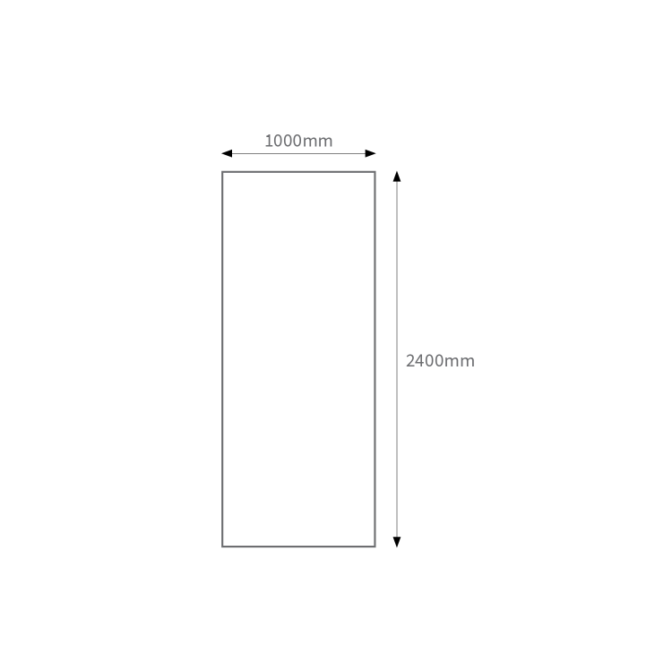 GRADE A1 - White Marble PVC Shower Wall Panel - 2400 x 1000mm