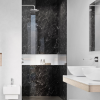 GRADE A1 - Black Marble PVC Shower Wall Panel - 2400 x 1000mm