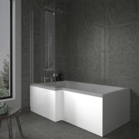 ONLY OPENED - Acrylic L Shaped Bath Front Panel - 1500mm