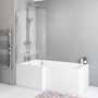 ALMOST PERFECT - 1700mm L Shaped Acrylic Bath Front Panel - Lomax