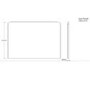 GRADE A1 - Acrylic L Shaped Bath End Panel - 750mm