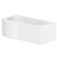GRADE A1 - 1700mm P Shaped Acrylic Bath Front Panel - Portland