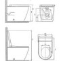 ONLY OPENED - Back to Wall Smart Bidet Japanese Toilet - Purificare