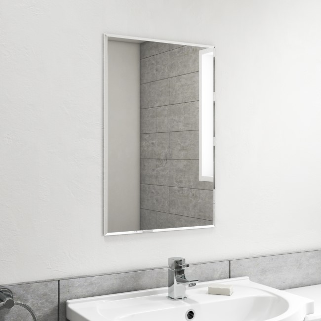 GRADE A1 - Rectangular Bathroom Mirror 400 x 600mm - Helios