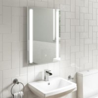 Rectangular LED Bathroom Mirror with Demister 500 x 700mm - Capella Rectangular LED Bathroom Mirror with Demister 500 x 700mm - Capella