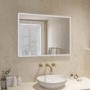 ONLY OPENED - Rectangular LED Heated Bathroom Mirror 600 x 800mm - Ariel