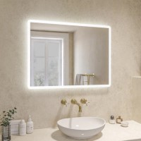ONLY OPENED - Rectangular LED Heated Bathroom Mirror 600 x 800mm - Ariel