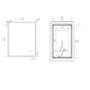 ONLY OPENED - Rectangular LED Heated Bathroom Mirror 600 x 800mm - Ariel