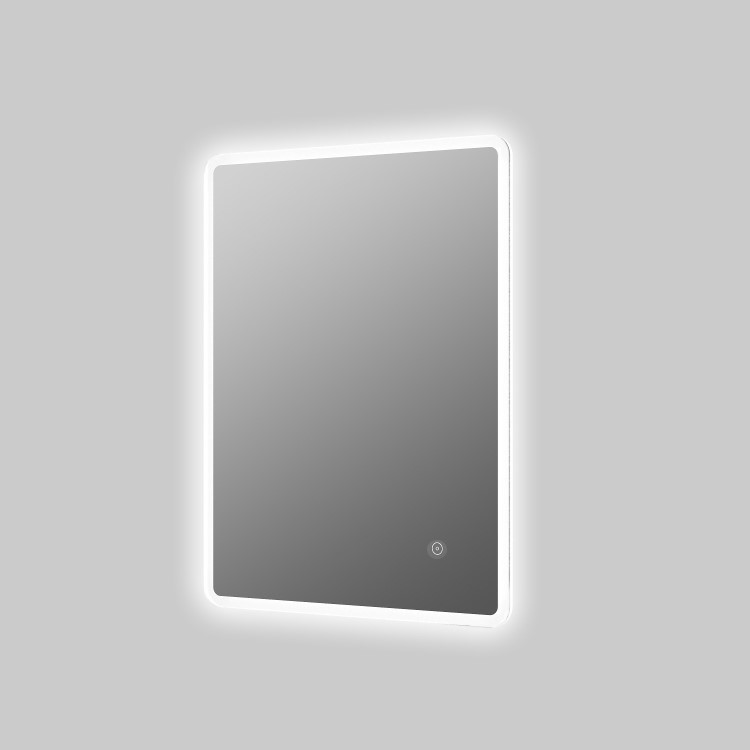 Rectangular LED Bathroom Mirror with Demister 600 x 800mm - Ariel