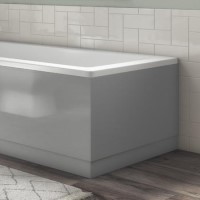 ONLY OPENED - Ashford Grey Gloss 700mm End Bath Panel