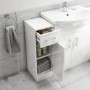 GRADE A1 - 300mm Bathroom Storage Unit White - Classic