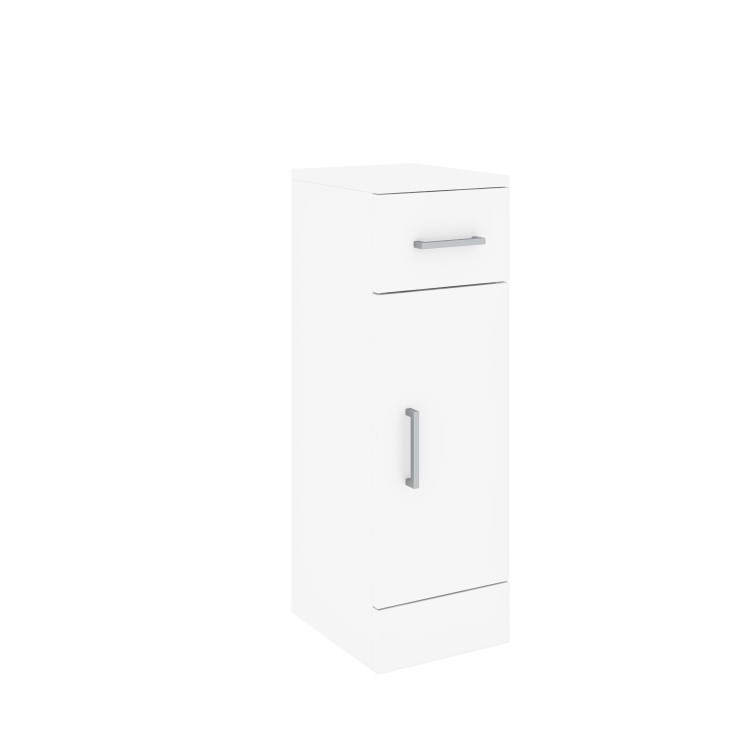 GRADE A1 - 300mm Bathroom Storage Unit White - Classic