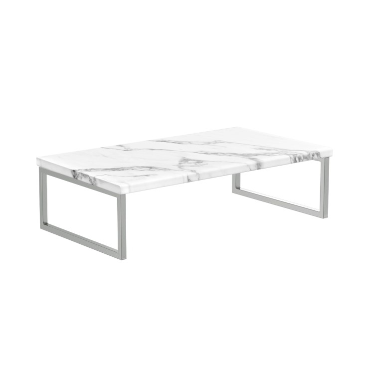 GRADE A1 - 800mm Marble Effect Countertop Basin Shelf Only - Lund