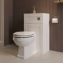 500mm White Back to Wall Toilet Unit Only - Baxenden