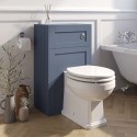 BeBa_24982A 500mm Blue Back to Wall Toilet Unit Only - Baxenden
