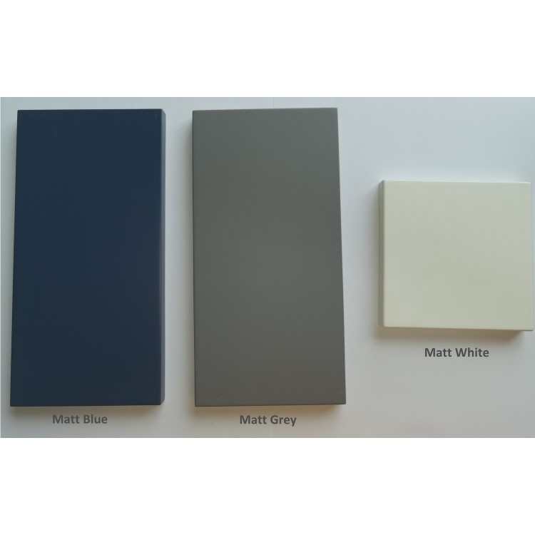 GRADE A1 - Traditional Tall Boy Bathroom Cabinet - Doors & Shelves - Matt Grey - Baxenden