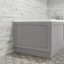 BeBa_25004 Baxenden Wooden Matt Grey 750mm End Bath Panel