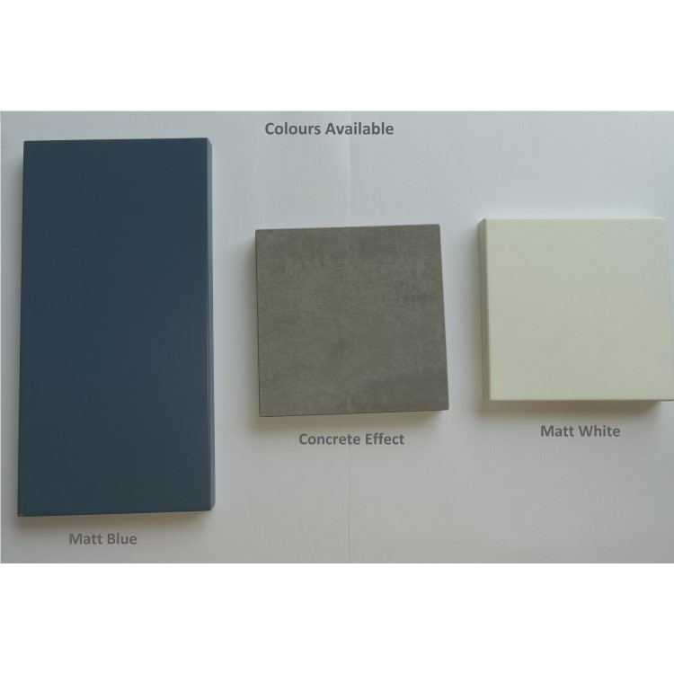 GRADE A1 - 500mm Matt Blue WC Toilet Unit - Sion