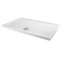 GRADE A1 - Slim Line White Sparkle 1100 x 760 Rectangular Shower Tray