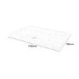 GRADE A1 - Slim Line White Sparkle 1100 x 760 Rectangular Shower Tray