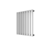 Chrome Horizontal Single Panel Radiator 600 x 604mm - Mojave