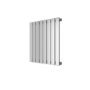 Single Panel Chrome Horizontal Living Room Radiator - 600mm x 604mm 