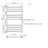 GRADE A1 - Chrome Towel Radiator 800 x 500mm - Sahara