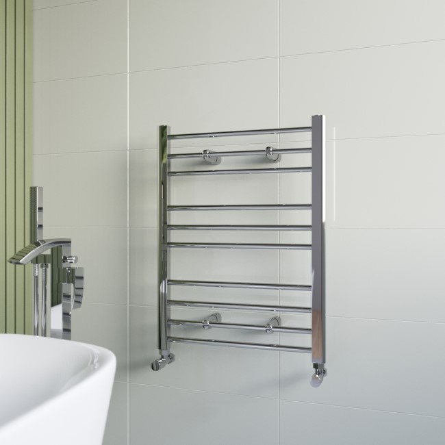 Chrome Towel Radiator 800 x 600mm - Sahara