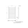 ONLY OPENED - Black Towel Radiator 800 x 500mm - Sonoran