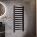 Black Towel Radiator 1200 x 500mm - Sonoran