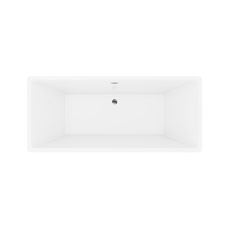 GRADE A1 - Riga Freestanding Double Ended Bath - 1585 x 690mm
