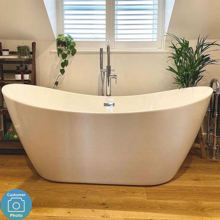 Freestanding Double Ended Slipper Bath 1705 x 790mm - Arles