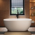 BeBa_25400 Matt White Freestanding Double Ended Bath 1645 x 745mm - Lisbon