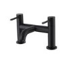 GRADE A1 - Arissa Round Matt Black Deck Mounted Bath Filler Tap
