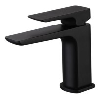 Black Mono Basin Mixer Tap - Zana Black Mono Basin Mixer Tap - Zana
