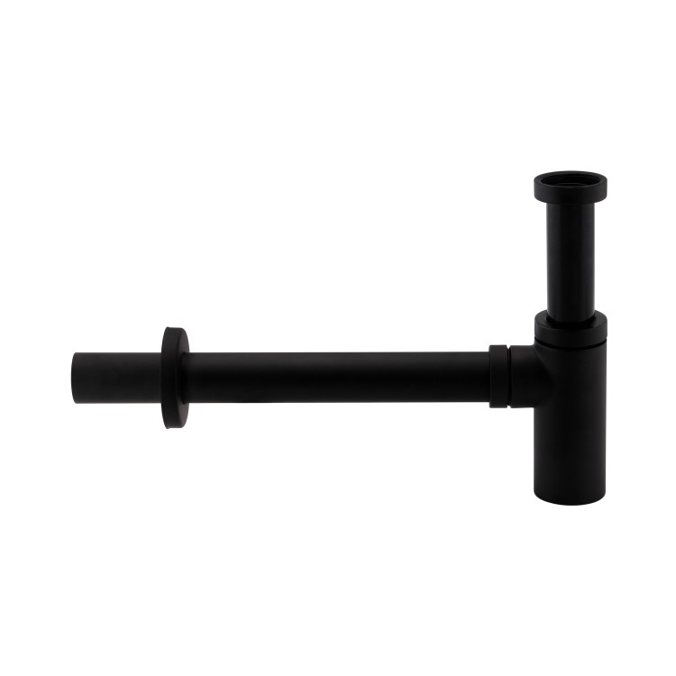 Matt Black Round Basin Bottle Trap - Arissa