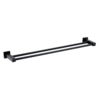 Arissa Matt Black Double Towel Bar Arissa Matt Black Double Towel Bar