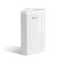 GRADE A1 - 400mm Corner Vanity Unit with Basin - Single Door- White - Apollo