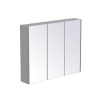 GRADE A1 - Grey Mirrored Wall Bathroom Cabinet 800 x 650mm - Ashford