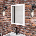 A2/BeBa_25808 ALMOST PERFECT - Rectangular White Bathroom Mirror 550 x 700mm - Camden