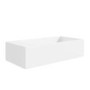 GRADE A1 - Detroit Matt White Left Hand Wall Hung/Countertop Basin - 405mm
