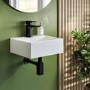 GRADE A1 - Cloakroom Matt Wall Hung Basin 330mm - Houston