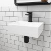 GRADE A1 - Matt White 400mm Wall Hung Basin - Houston