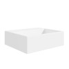 GRADE A1 - Matt White 400mm Wall Hung Basin - Houston