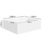 GRADE A1 - Matt White 400mm Wall Hung Basin - Houston