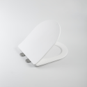 A1/BeBa_25860 ONLY OPENED - Verona Wall Hung Soft Close Toilet Seat - Matt White