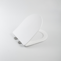 GRADE A1 - Verona Wall Hung Soft Close Toilet Seat - Matt White